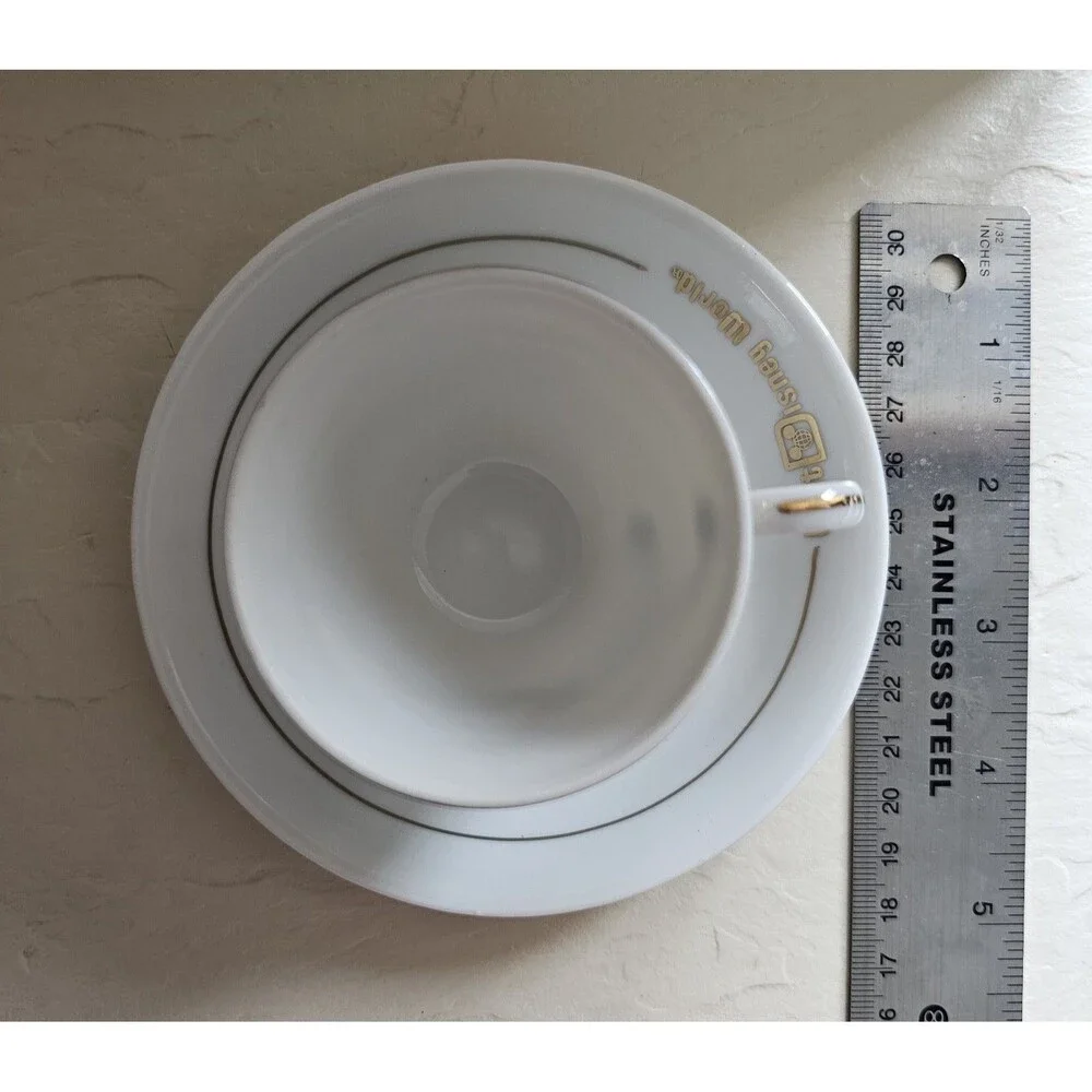Vintage Walt Disney World Castle Demitasse Cup And Saucer
